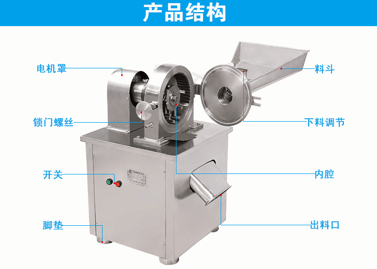 水冷粉碎機結構圖示